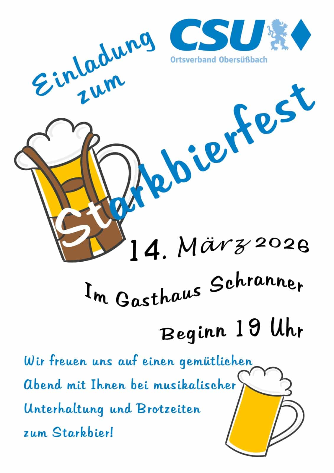 CSU Starkbierfest 2026
